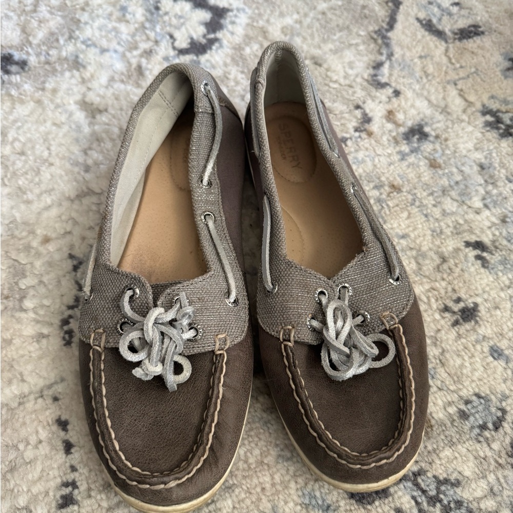 Sperry Women's 2 tone grey with silver accents - Boat Shoes